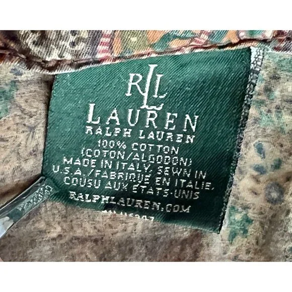 Lauren Ralph Lauren King Flat Sheet & Pillowcase Set Rue Des Artistes Cotton - Picture 3 of 12